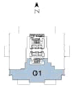 Pinnacle Marina Tower Suite 01 floor plan, floor 31, three bedroom plus den, 2,640 square feet