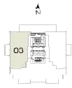 Pinnacle Marina Tower Suite 03 floor plan, floor 31, three bedroom plus den, 2,079 square feet