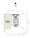 Pinnacle Marina Tower Suite 03 floor plan, floor 32, three bedroom plus den, 2,075 square feet