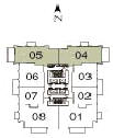 Pinnacle Marina Tower Suite 04 and 05 floor plan, floors 3 through 10, two bedroom, 1,297 square feet